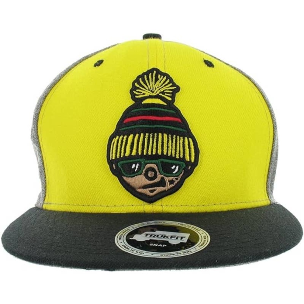 Trukfit Pom Boy 2 tone Snapback Hat Grey